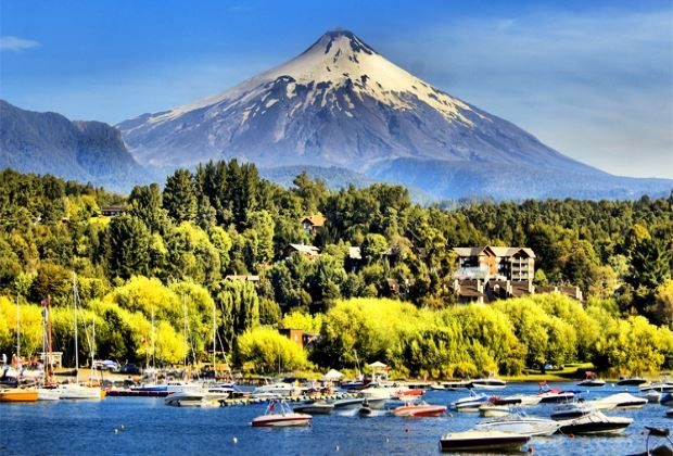 Pucón aventurero: volcán y termas